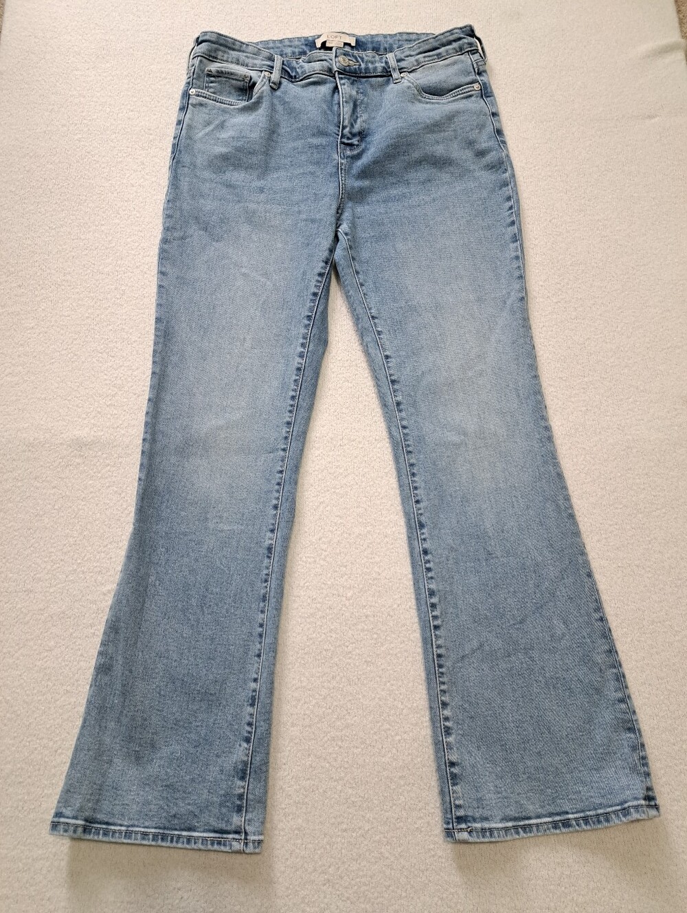 LOFT Bootcut Women's Jeans Blue Size 10 Stretch Denim Casual Classic Western